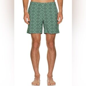 Fair Harbor Men’s The Sextant Trunk in Green Sheri Size: 36